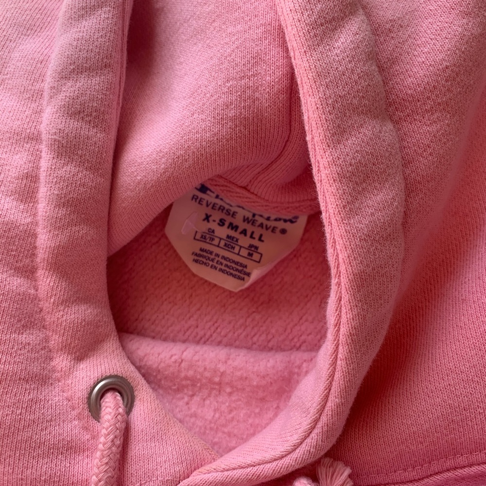 Baby pink champion daisy logo hoodie - Picture 2 of 7